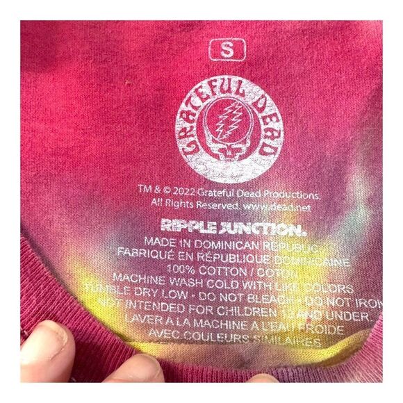 Grateful Dead Summer Tour 1994 Tie-Dye T-Shirt Ripple Junction 100% Cotton S - Picture 4 of 5